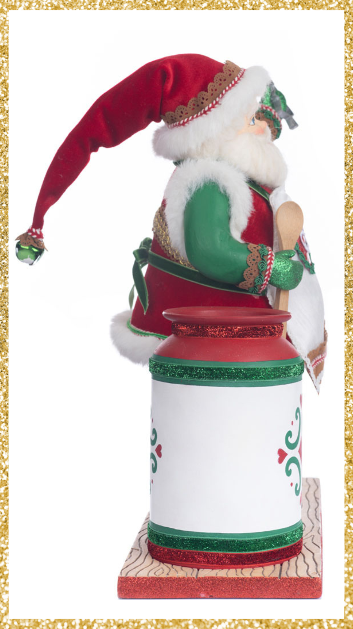 Katherine's Collection Santa with Utensil Cannister