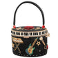 Mary Frances Jam Session Beaded Music Inspired Top Handle Bag Handbag   Mary Frances Musical Instruments Purse