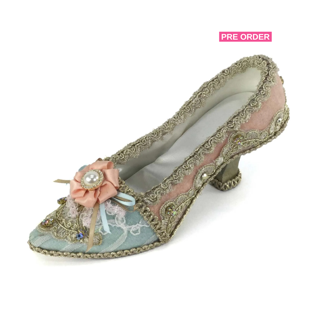 Katherine's Collection Christmas Joyeux Noel Fancy Tabletop Shoe   Katherine's Collection French Victorian Shoe