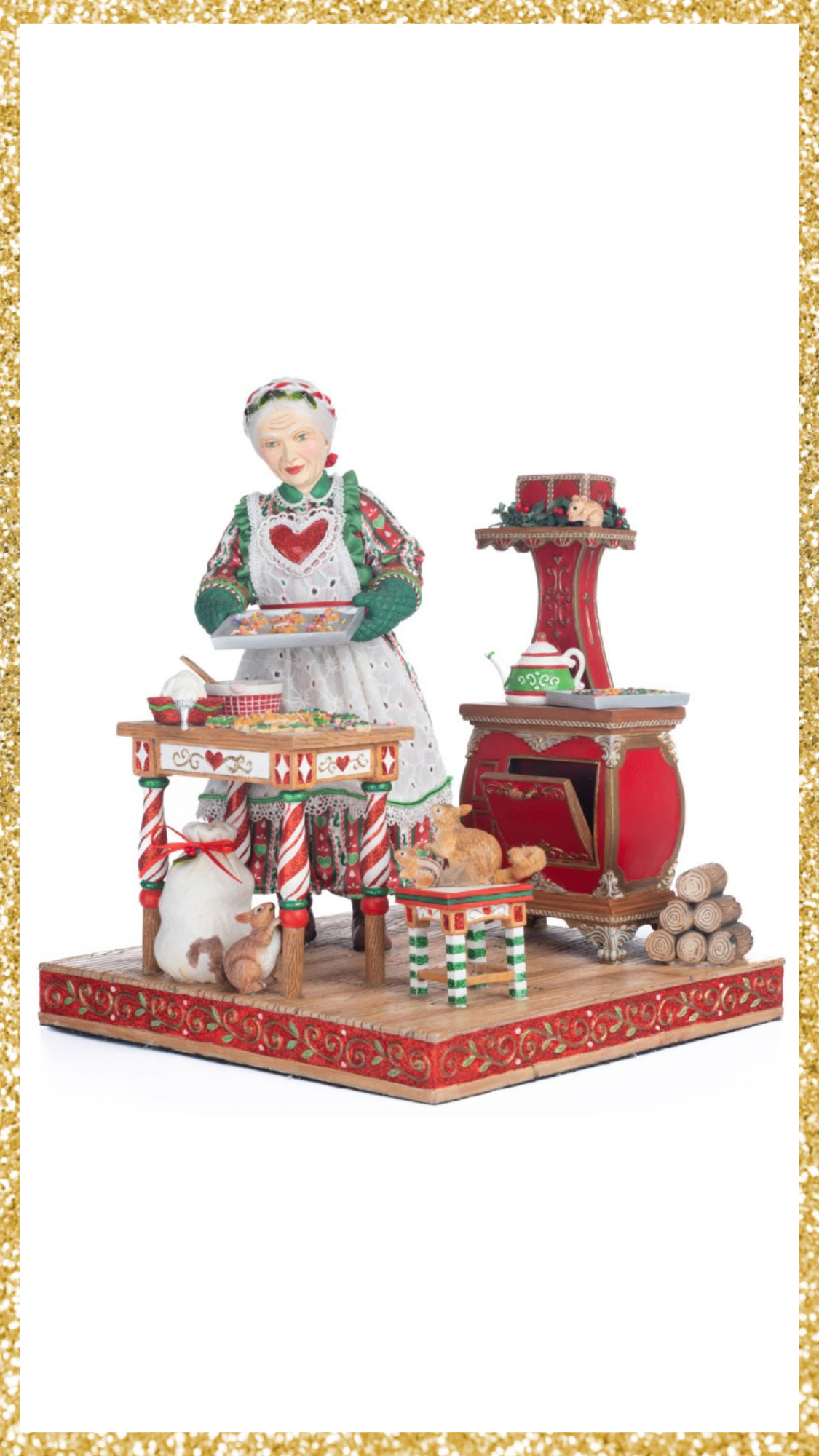 Katherine's Collection Mrs Claus Baking for Christmas