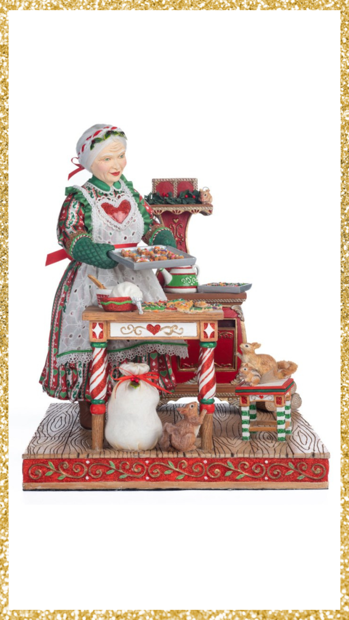 Katherine's Collection Mrs Claus Baking for Christmas