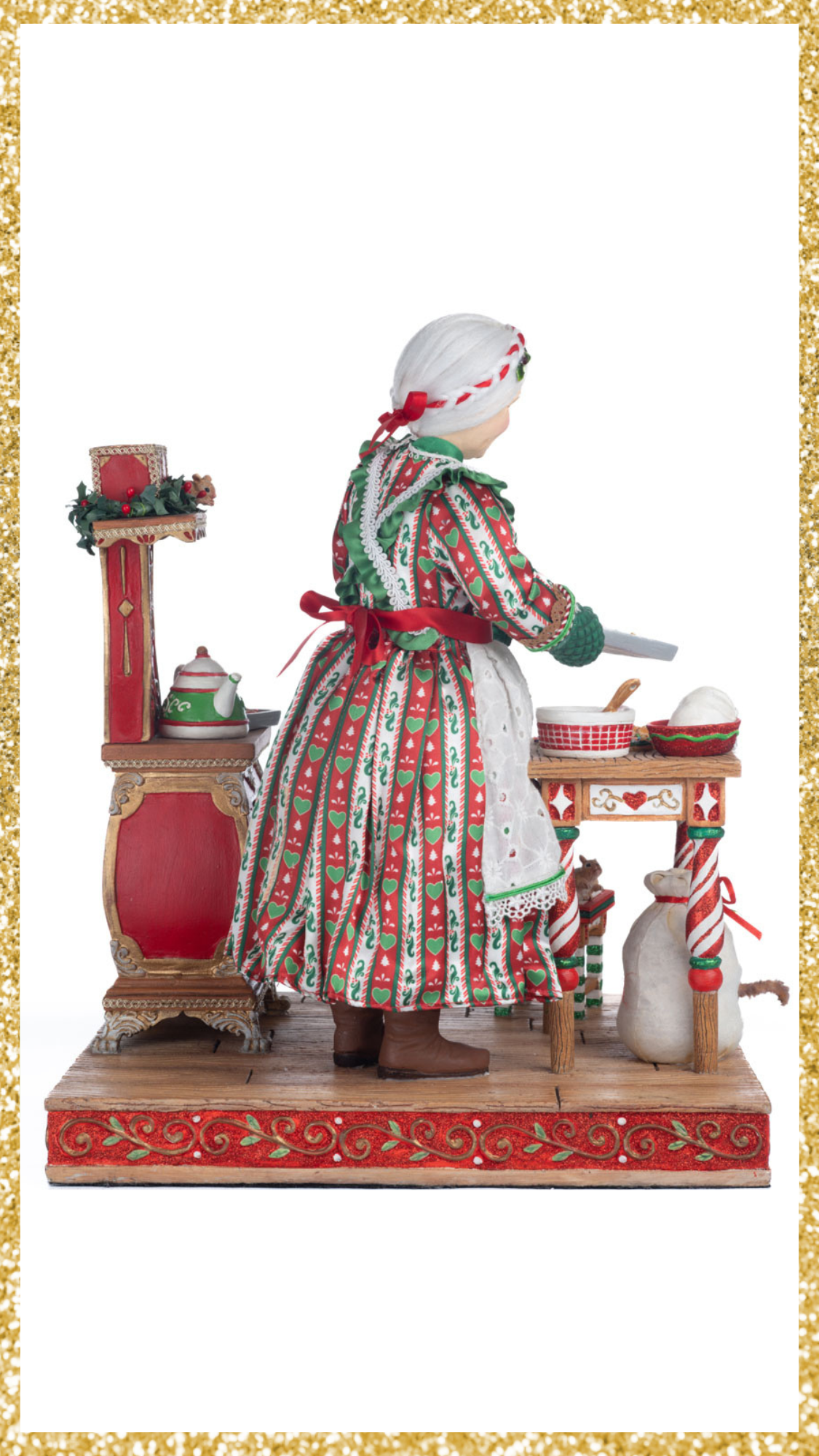 Katherine's Collection Mrs Claus Baking for Christmas