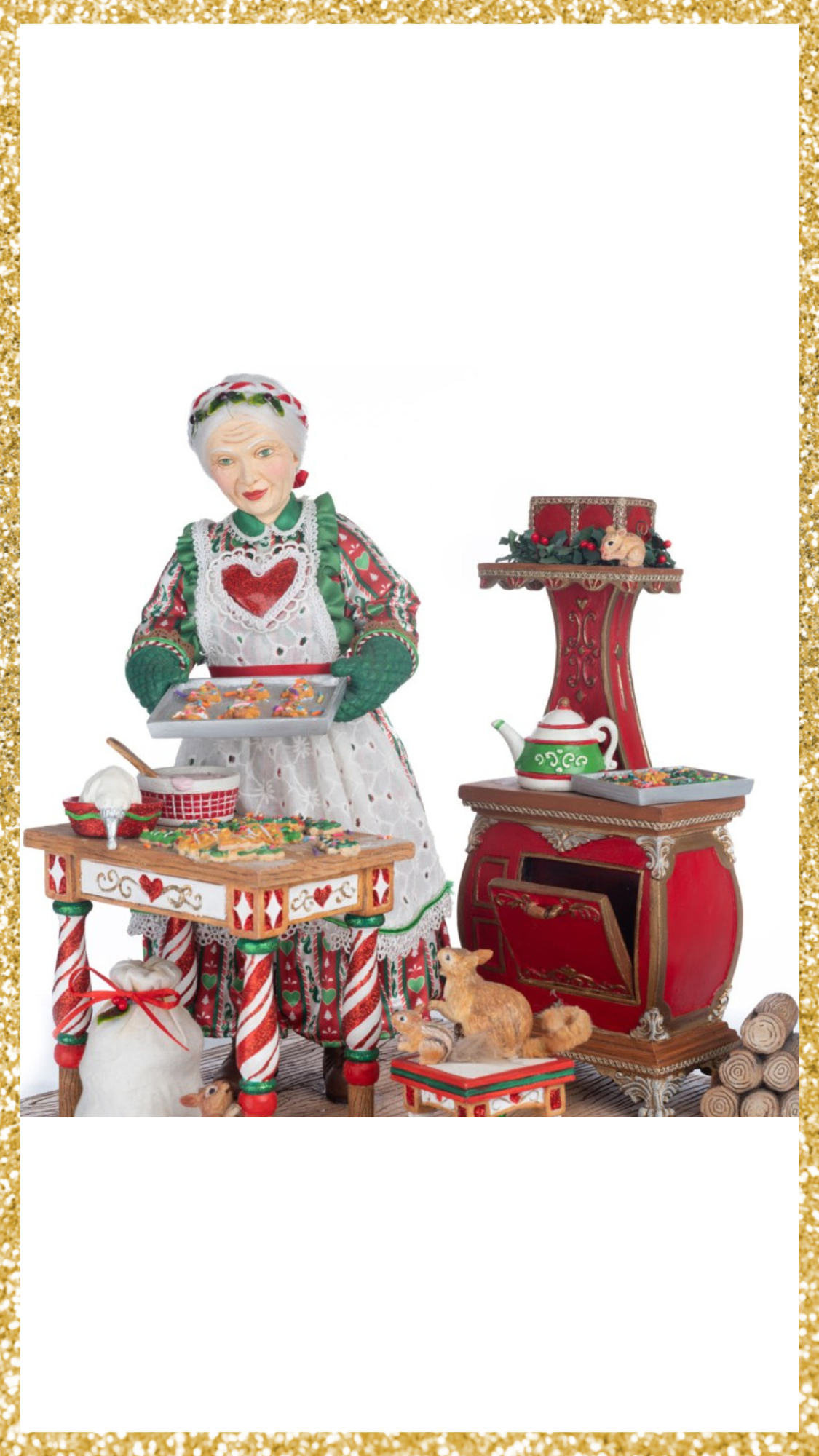 Katherine's Collection Mrs Claus Baking for Christmas