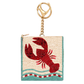 Mary Frances Crack Me Up Beaded Lobster Coin Purse Keychain Charm Handbag Accessory