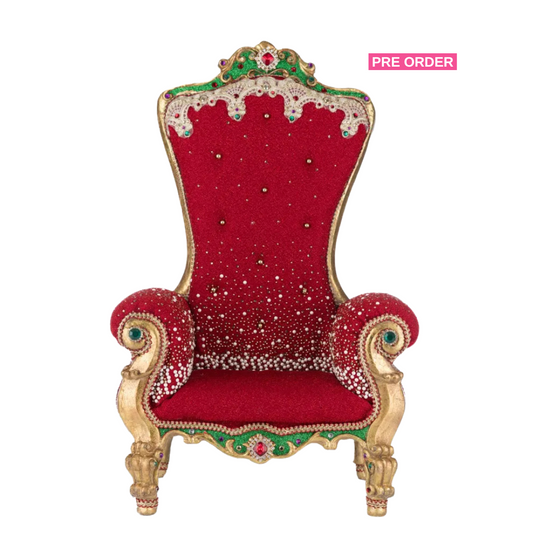 Katherine's Collection Royal Christmas Ball Santa's Throne   Katherine's Collection Royal Christmas Ball Santa Chair