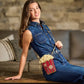 Mary Frances Movie Night Crossbody Handbag  Mary Frances Popcorn Handbag