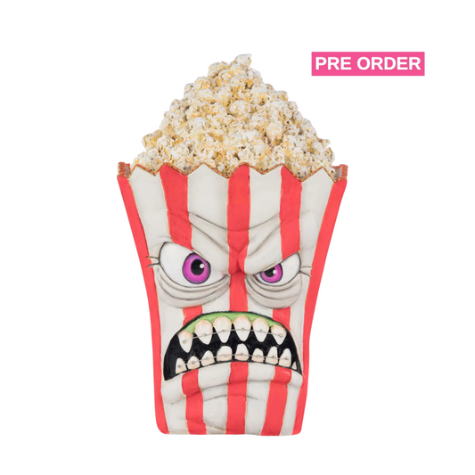 Katherine's Collection Cranky Kernels Popcorn Bag Candy Container    Katherine's Collection Halloween Popcorn Decoration