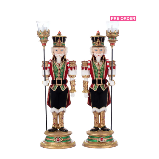 Katherine's Collection Royal Christmas Ball Nutcracker Set of 2 Votive   Katherine's Collection Nutcrackers