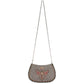 Mary Frances Crystal Buzz Beaded Bee with Crown Crossbody Handbag