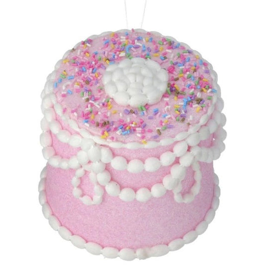 5 Inch Pastel Pink Candy Decorated Cake