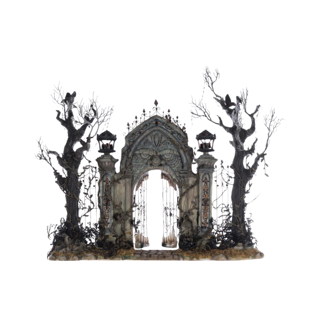 Katherine's Collection Macabre Mansion Gates   Katherine's Collection Halloween Decoration