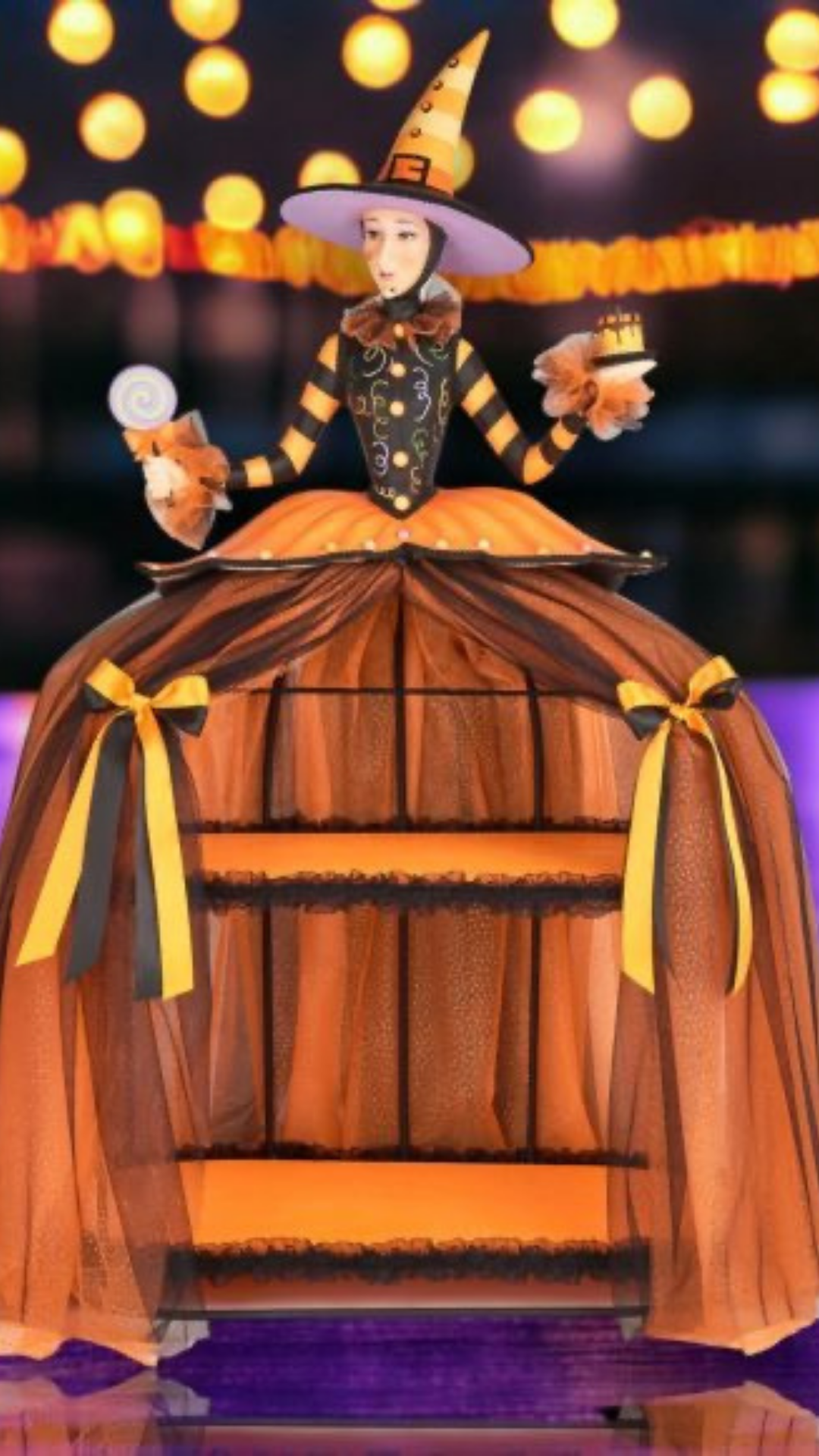43" December Diamonds Halloween Carnival Witch Dessert Displayer