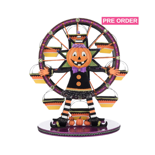 Katherine's Collection Pumpkin Ferris Wheel Cupcake Holder   Katherine's Collection Halloween Cupcake Candy Server