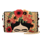 Mary Frances Icon With Flower Headpiece Crossbody Handbag