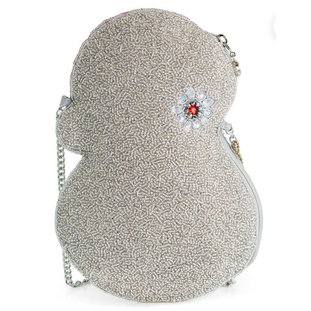 Mary Frances Ice Breaker Crossbody Handbag  Mary Frances Christmas Holiday Snowman Handbag