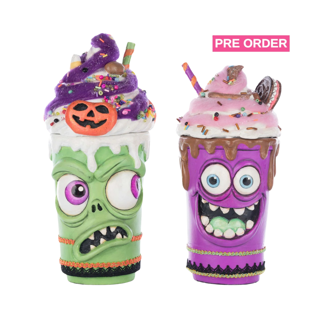 Katherine's Collection Franken Frap and Monster Mocha Assortment of 2    Katherine's Collection Halloween Decorations