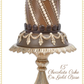 December Diamonds 13 inch Chocolate Cake On Pedestal  Le Chocolat Sweets Collection