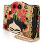 Mary Frances Icon With Flower Headpiece Crossbody Handbag