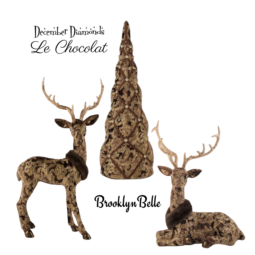 December Diamonds Chocolate Mocha Teired Cake  Le Chocolat Collection