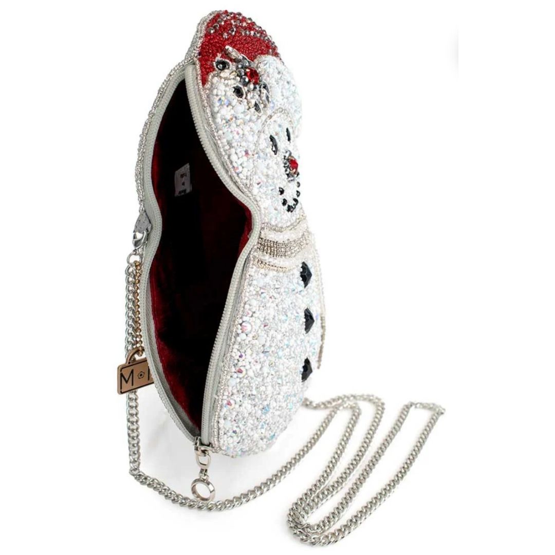 Mary Frances Ice Breaker Crossbody Handbag  Mary Frances Christmas Holiday Snowman Handbag