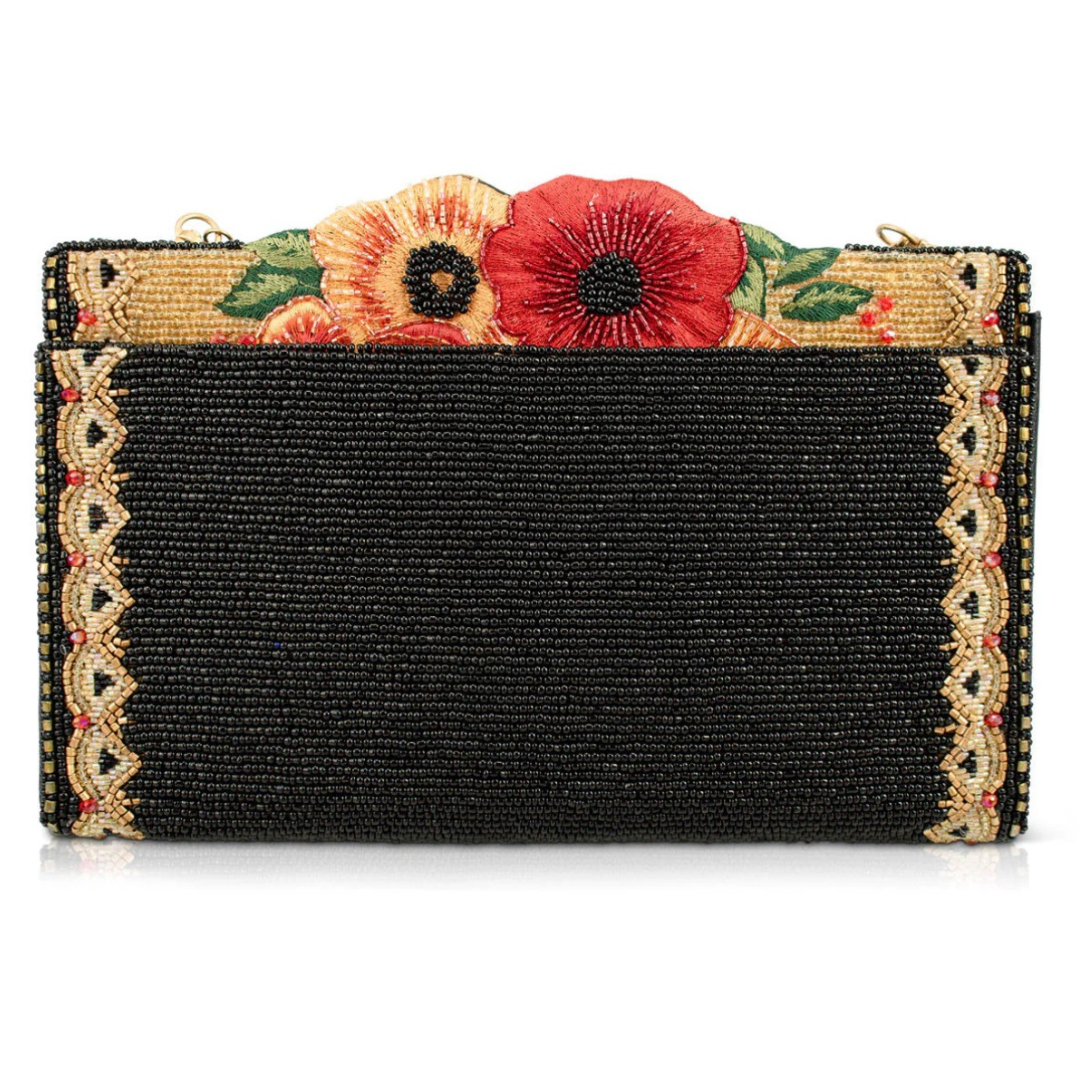 Mary Frances Icon With Flower Headpiece Crossbody Handbag