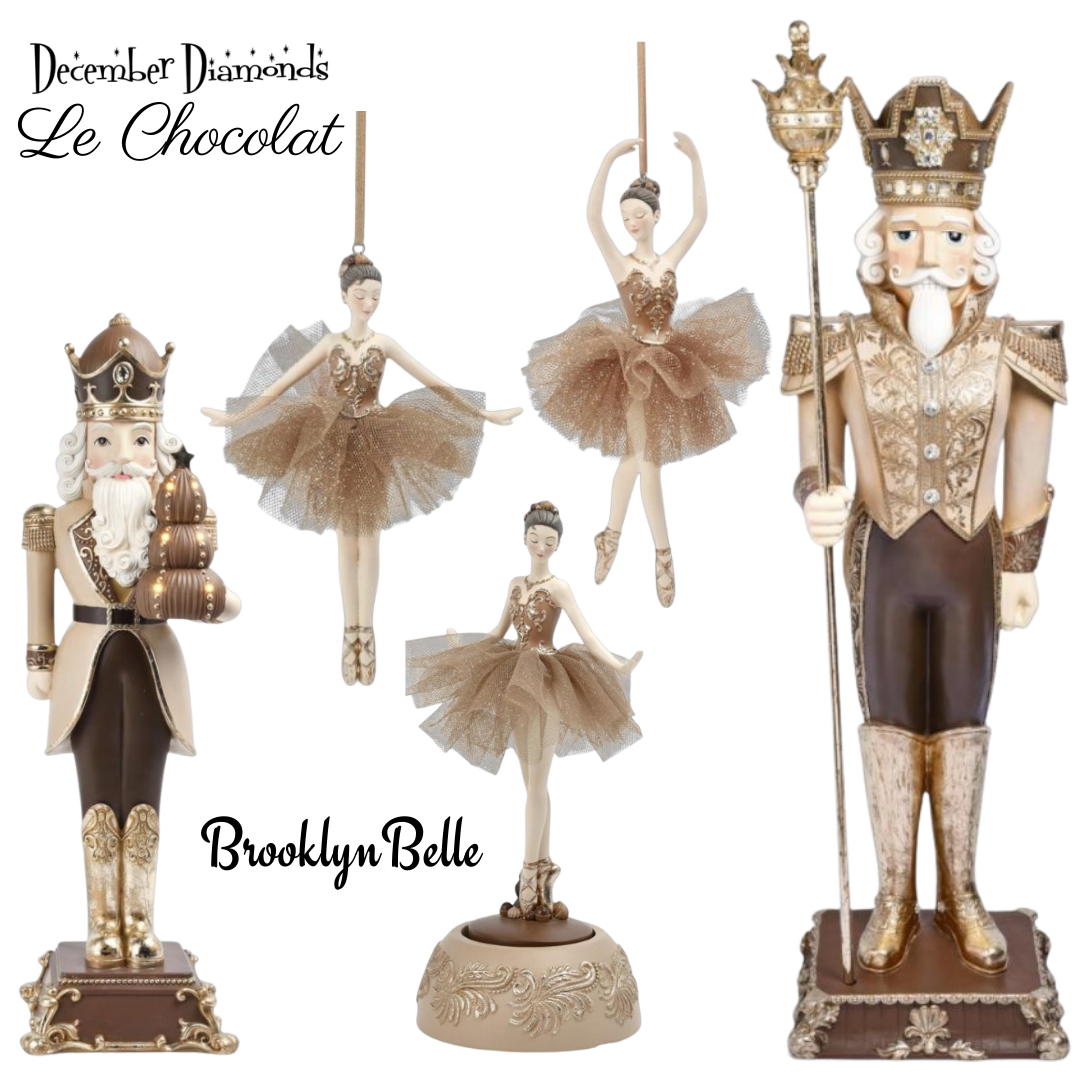 December Diamonds Chocolate Mocha Teired Cake  Le Chocolat Collection