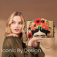 Mary Frances Icon With Flower Headpiece Crossbody Handbag