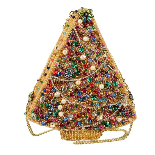 Mary Frances Glittering Joy Crossbody Handbag  Mary Frances Christmas Tree Handbag