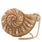 Mary Frances Gold Coast Handbag   Mary Frances Nautilus Shaped Fashion Bag