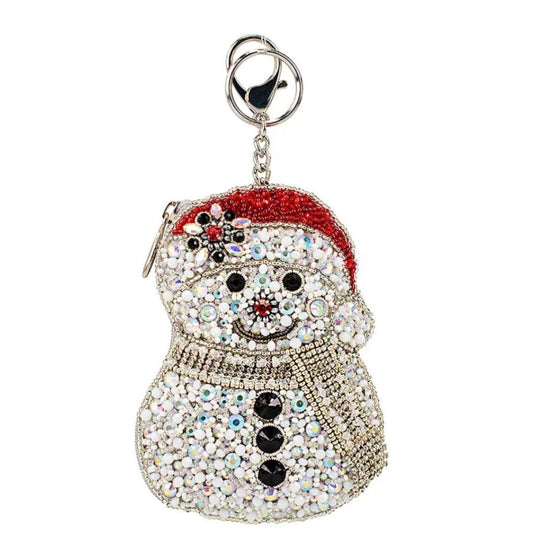 Mary Frances Ice Breaker Coin Purse  Mary Frances Christmas Holiday Snowman Coin Purse