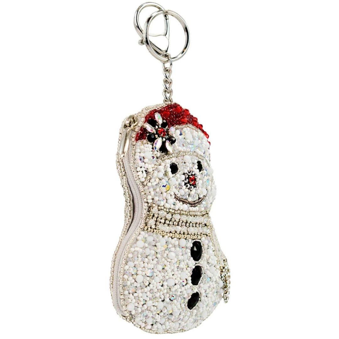 Mary Frances Ice Breaker Coin Purse  Mary Frances Christmas Holiday Snowman Coin Purse
