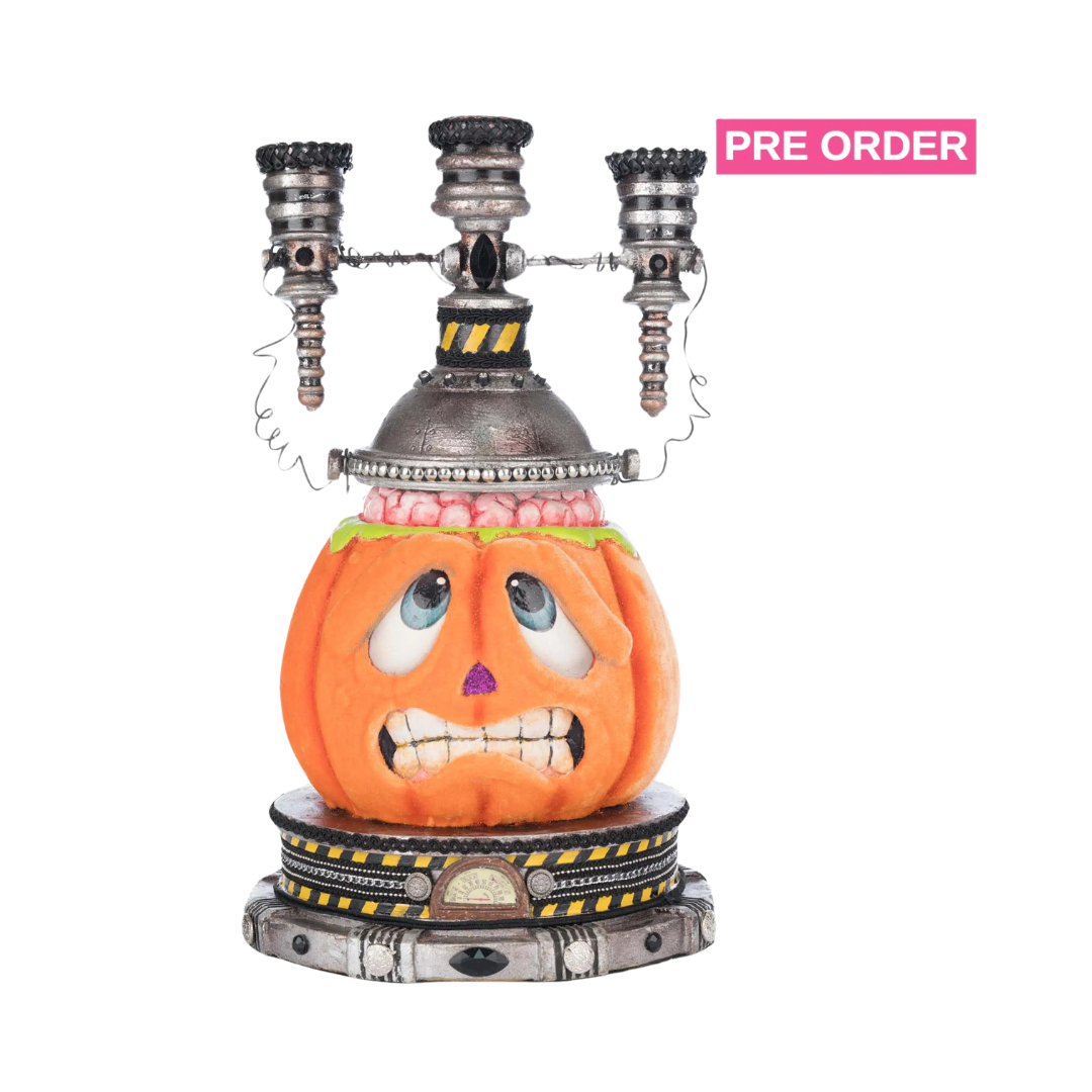 Katherine's Collection Atom Candle Holder   Katherine's Collection Halloween Pumpkin Candelabra