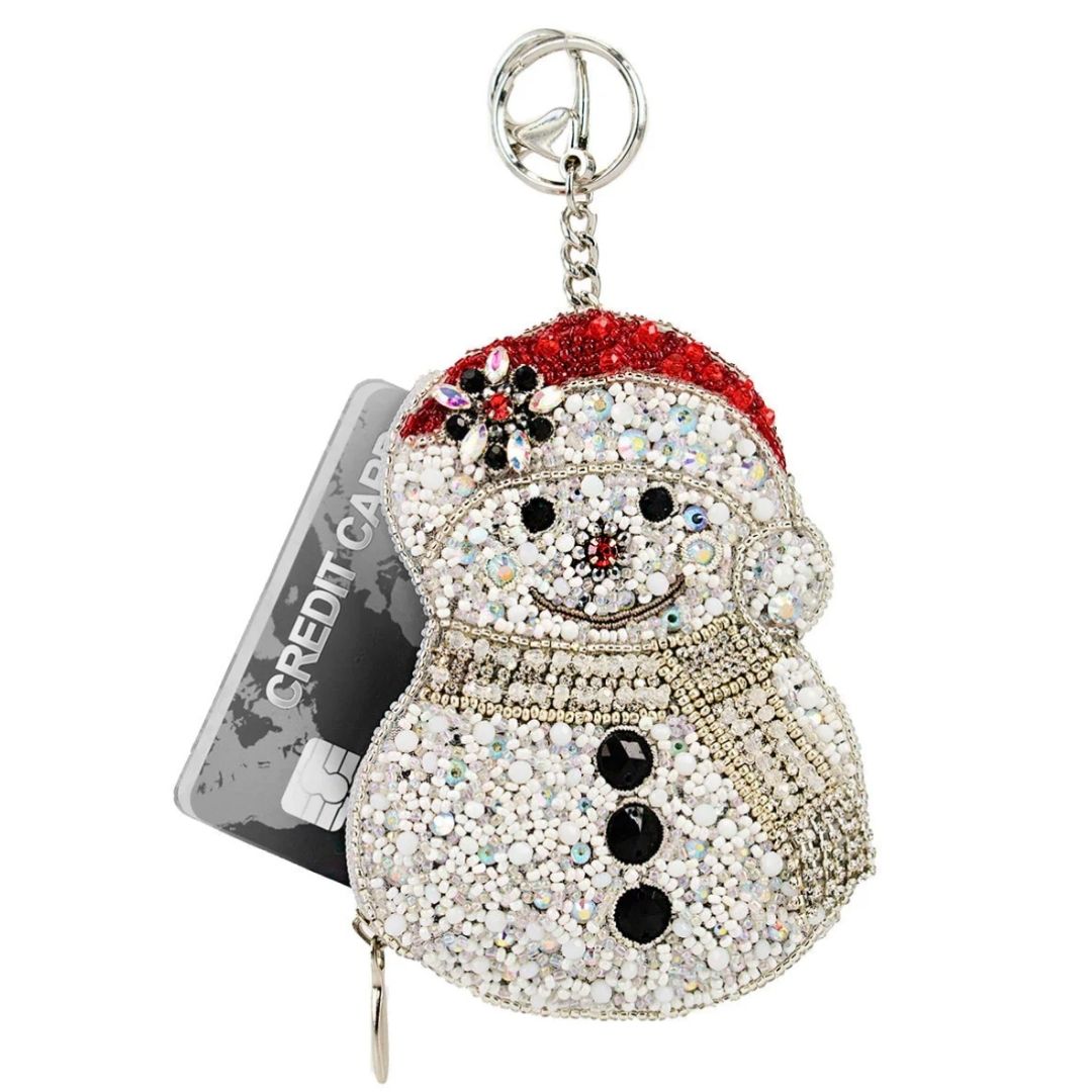 Mary Frances Ice Breaker Coin Purse  Mary Frances Christmas Holiday Snowman Coin Purse