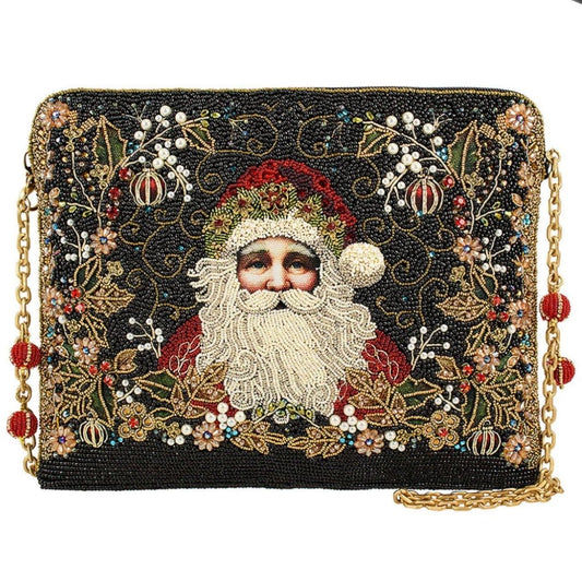 Mary Frances Christmas Holiday Magic Shoulder Bag  Mary Frances Santa Handbag