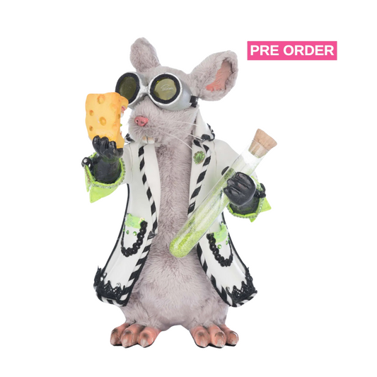 Katherine's Collection Einstein The Lab Rat Tabletop   Katherine's Collection Halloween Rat Decoration