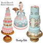 December Diamonds 18 inch 3 Tier Marie Dessert Server   Marie's Patisserie Collection