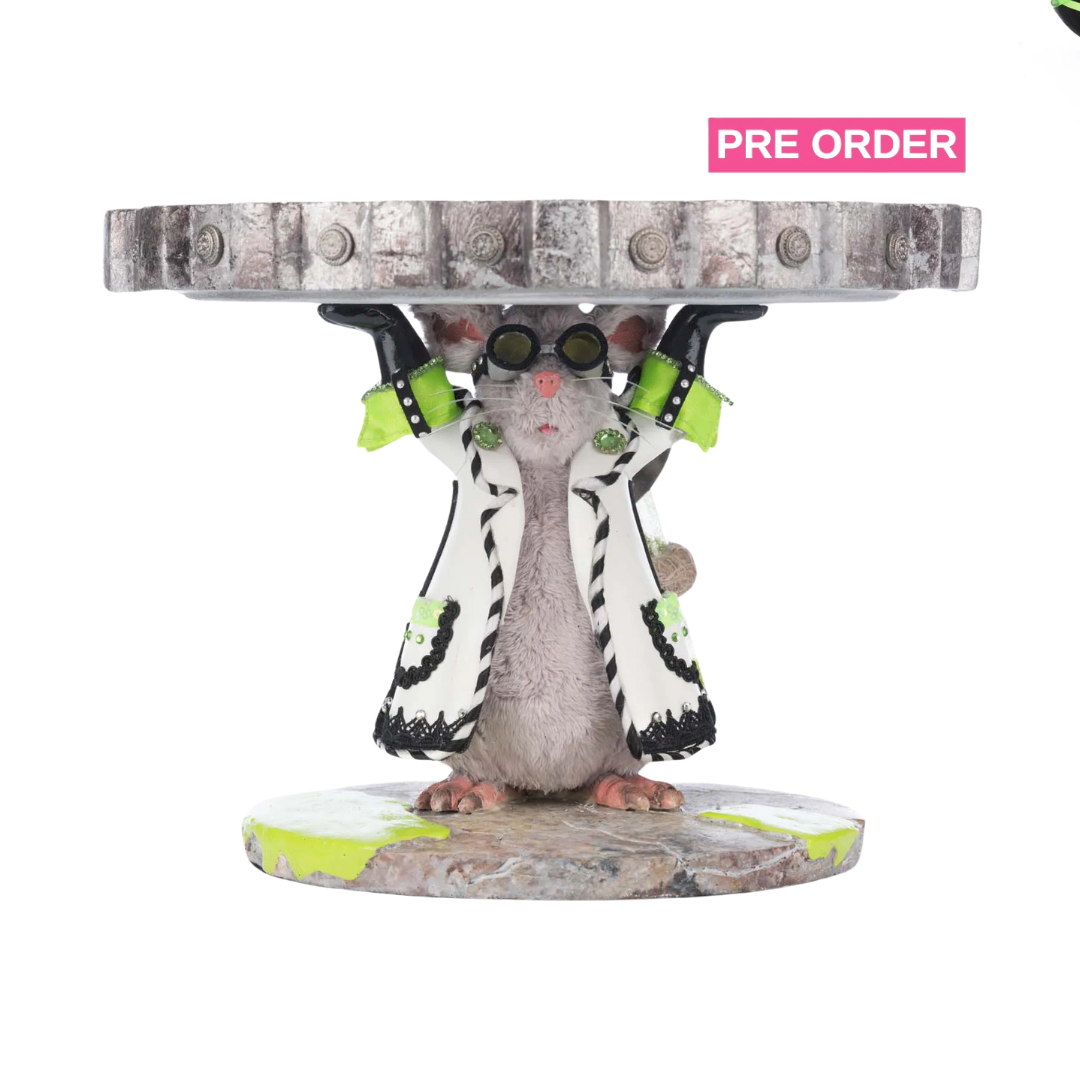 Katherine's Collection Chaotic Lab Rat Cake Stand   Katherine's Collection Halloween Cake Stand