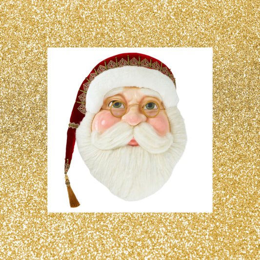 Katherine's Collection All the Trimmings Santa Wall Mask