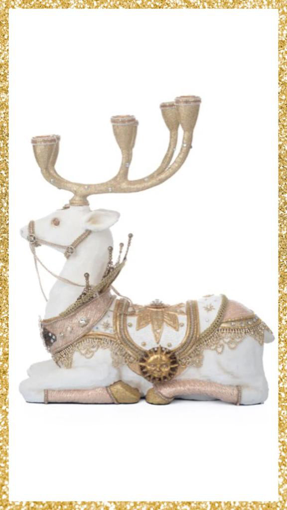 Katherine's Collection Celestial Deer Candle Holder