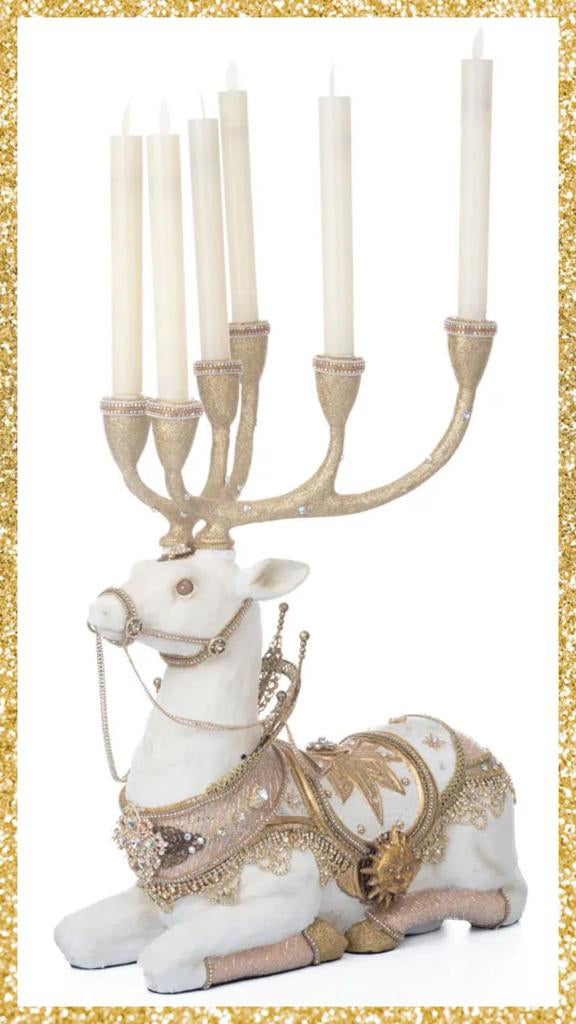 Katherine's Collection Celestial Deer Candle Holder