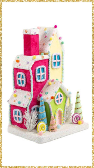 20" December Diamonds Candy Triple House