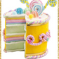 9.5" December Diamonds Yellow Cake Display