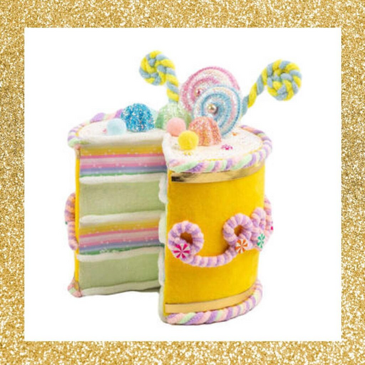 9.5" December Diamonds Yellow Cake Display