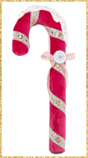 31" December Diamonds Pink Candy Cane with Bow