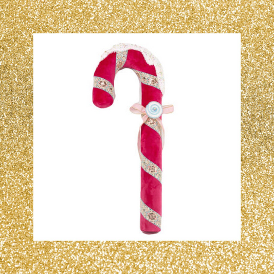 31" December Diamonds Pink Candy Cane with Bow