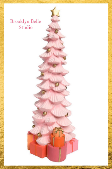 21” Pink Christmas Tree Decor