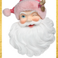 26” Pink Santa Claus Wall Decor