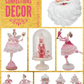 26” Pink Santa Claus Wall Decor