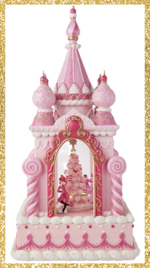 December Diamonds Pink Castle with LED