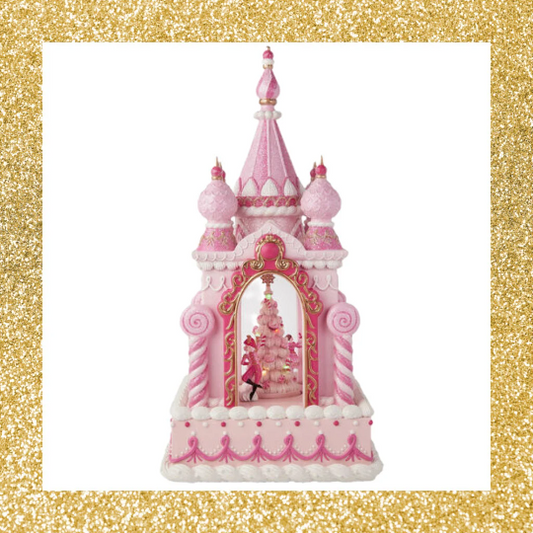 December Diamonds Pink Castle with LED